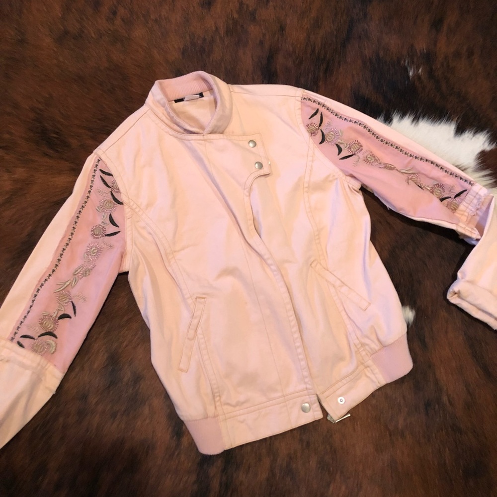 Light Pink embroidered jacket